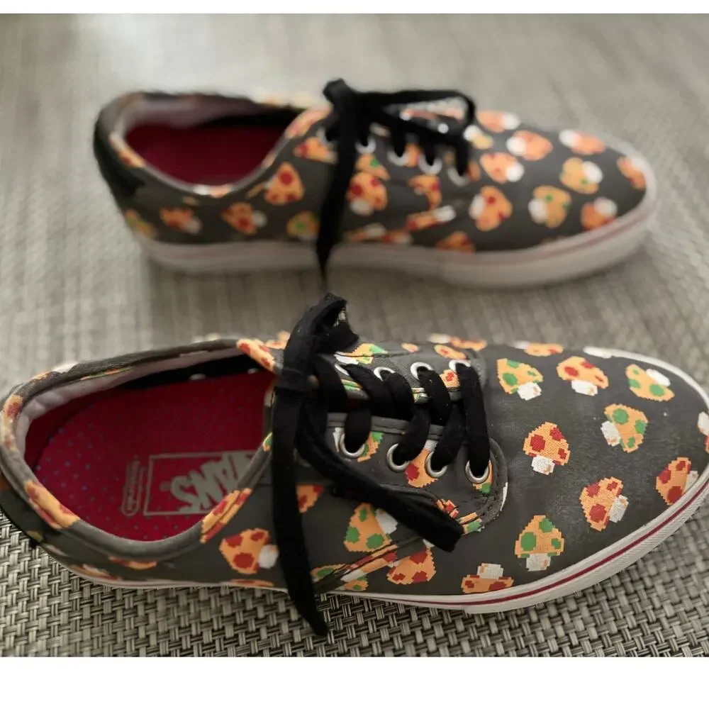VANS Chima Ferguson Pro x Nintendo Mushrooms Canvas Sneaker 9 M/ 10.5 W Gray